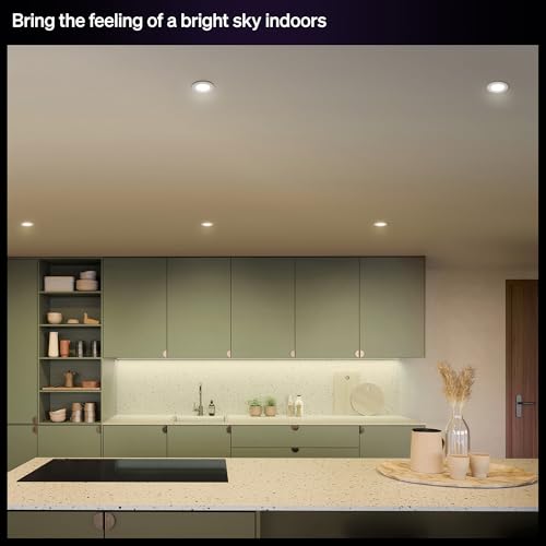 Philips Hue Recessed LED Downlight - Slim, Water-Resistant, Full Spectrum White