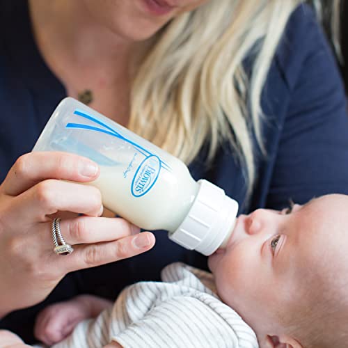 Dr. Brown's Specialty Feeding Starter Kit - 8oz Narrow Baby Bottles & Paced Feeding Valve, Includes 5 Bottles & Accessories