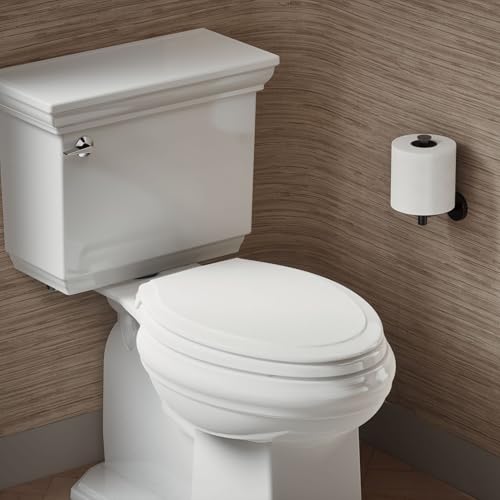 KOHLER 4734-RL-0 Rutledge ReadyLatch Soft Close Elongated Toilet