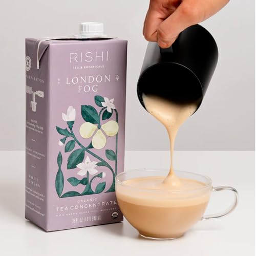 Rishi Organic Black Tea Concentrate London Fog 32 Fl Oz Pack of 3