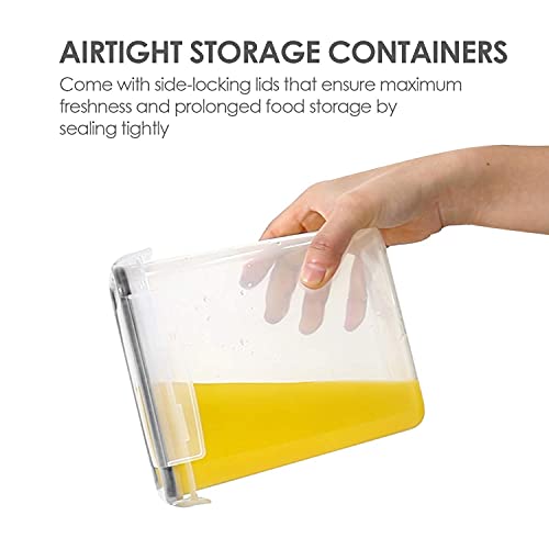 Vtopmart 0.7 Quart Airtight Food Storage Container Set - BPA Free Plastic Canisters with Lids & Labels