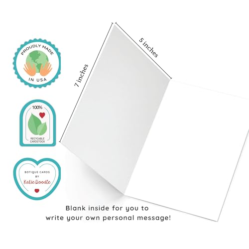 Katie Doodle Funny Inappropriate Christmas Card for Sister – 5x7 (USA Made)