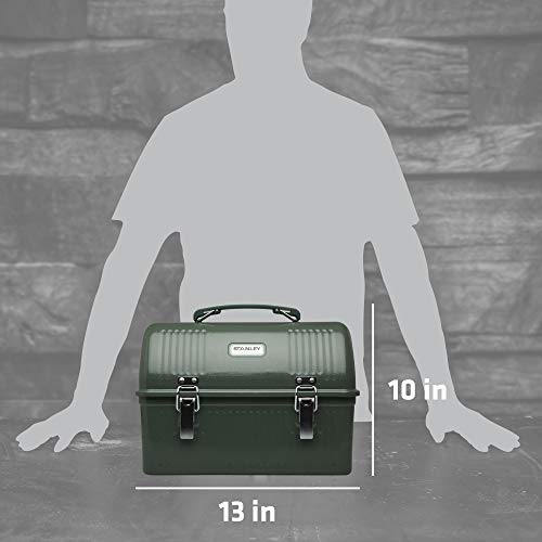 Stanley Classic 10 Quart Lunch Box Hammertone Green - Durable Food Container