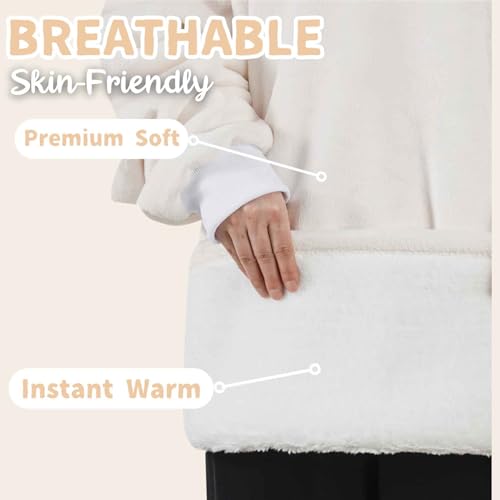 Huglanket Wearable Blanket Hoodie for Adults Oversized with Pockets - Quilting Gift