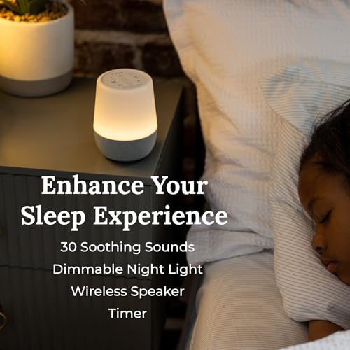 Yogasleep Duet White Noise Sound Machine & Night Light - Bluetooth Sleep Aid for Adults & Babies