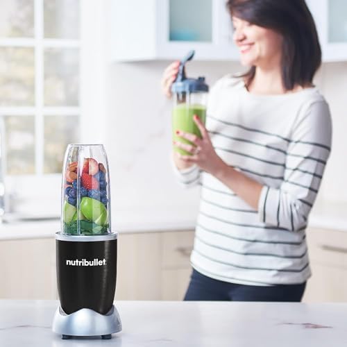 NutriBullet Pro 900W Single-Serve Blender Black Stainless Bundle