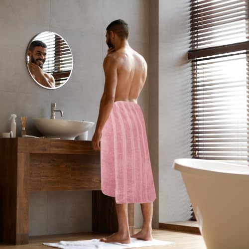 Dusty Pink Bath Towels 4 Pack 30x60 Inches - Premium Cotton XL Set