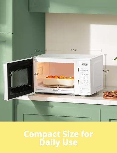 COMFEE' 0.7 Cu.Ft Countertop Microwave Oven 700W White - Modern Variation