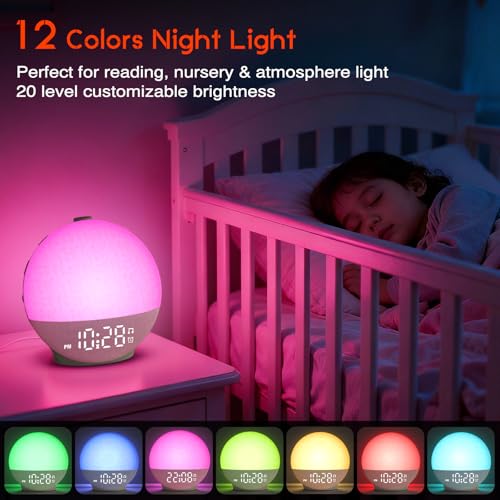 Putty Sunrise Alarm Clock with White Noise Machine & Sunset Simulation