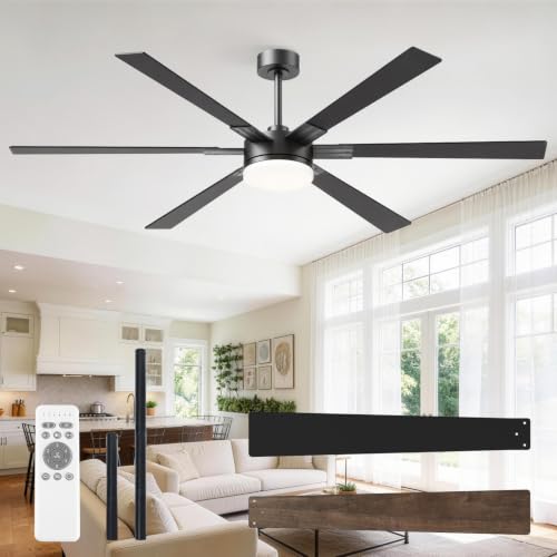 OPONL 72 inch Ceiling Fan with Light and Remote Control
