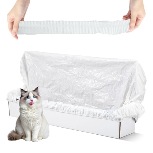 100PCS Trash Bags for Popur X5 Self-Cleaning Cat Litter Box – 7-Day Odor Control