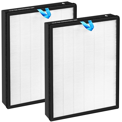 Vital 200S Replacement Filter for LEVOIT Air Purifier - 3-in-1 HEPA & Activated Carbon Filter - White - 2 Pack