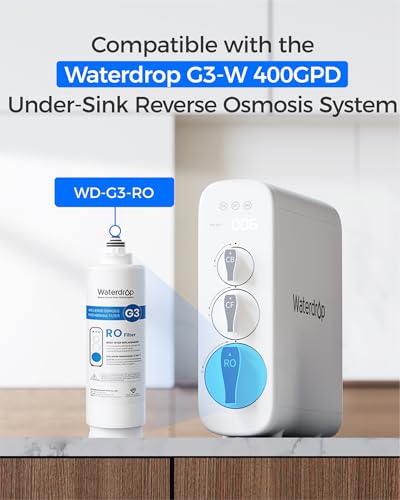 Waterdrop G3-N2RO Replacement Filter for G3-W 400 GPD RO System - Long-Lasting Purification