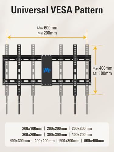 Tilting TV Wall Mount for 37-90 Inch TVs Up to 132lbs Black - Mounting Dream