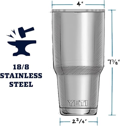 YETI Rambler 30 oz Stainless Steel Insulated Tumbler with MagSlider Lid - Black