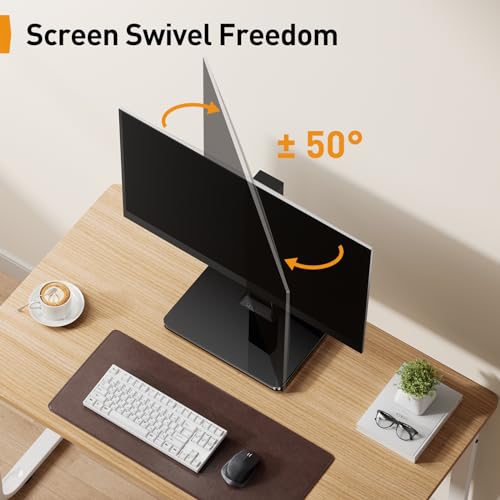 Single Monitor Stand for 13-34 Inch Screens up to 44 lbs - Adjustable & VESA Compatible - Space Saving Desk Mount - Version of THIS listing: 13-34 inch