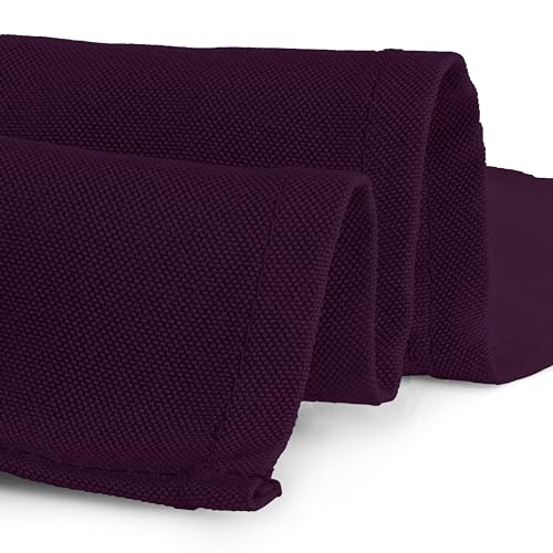 Gee Di Moda Square Tablecloth - 85 x 85 Inch Fuchsia Table Cloth for Large Square or Round Tables - Heavy Duty Washable Fabric - for Buffet Table, Holiday Party, Dinner, Wedding & Baby Shower