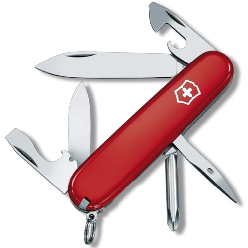 Victorinox Tinker Swiss Army Knife Multipurpose Pocketknife - 12 Functions, Red