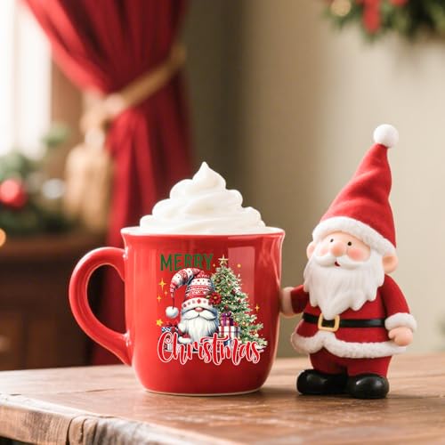 Christmas Gnome UV DTF Cup Wraps for 16 oz Glass Water Bottles - 20 Pack