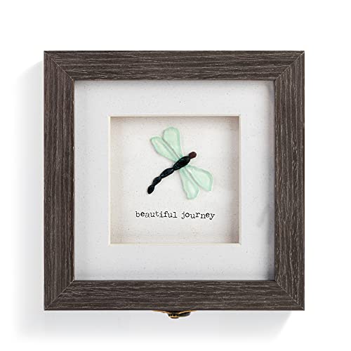 Sharon Nowlan Green Dragonfly Decorative Keepsake Box 6 x 3 in