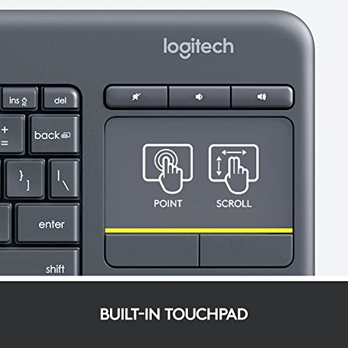 Wireless Touch TV Keyboard with Touchpad - Logitech K400 Plus Floral Variation