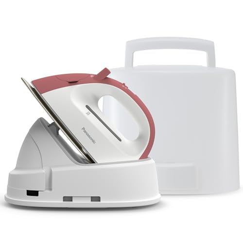 Panasonic Compact Cordless Steam Iron with Charging Station - Red