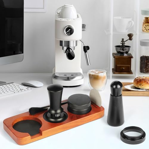 58mm Espresso Tamper & Barista Kit - WDT Tool, Tamping Station, Funnel & More - 7 Pieces