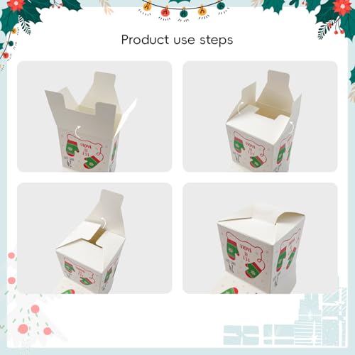 ysmile Christmas Advent Calendar 2025, DIY 25 Empty Christmas Countdown Box for Gift Wrap, 25 Days Number Xmas Holiday Dec