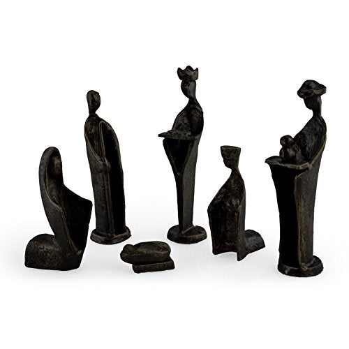 Danya B. Handcrafted Metal Nativity Scene Set - Holiday Christmas & Easter Decor