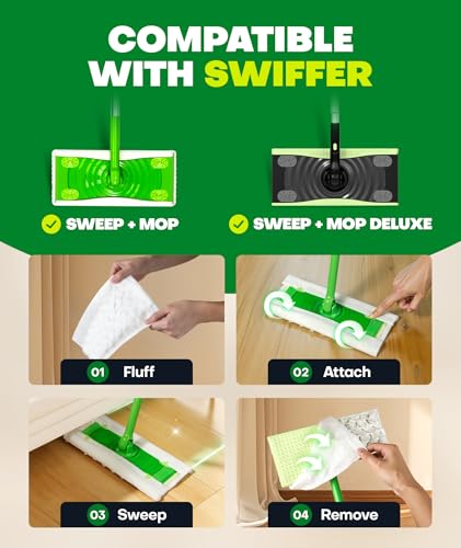 Heavy Duty Dry Sweeping Cloths Refills for Swiffer Sweeper Mop - 100 Count