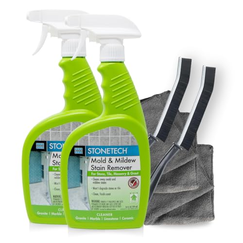 StoneTech Mold and Mildew Stain Remover Kit for Natural Stone and Tile, 2-Pack