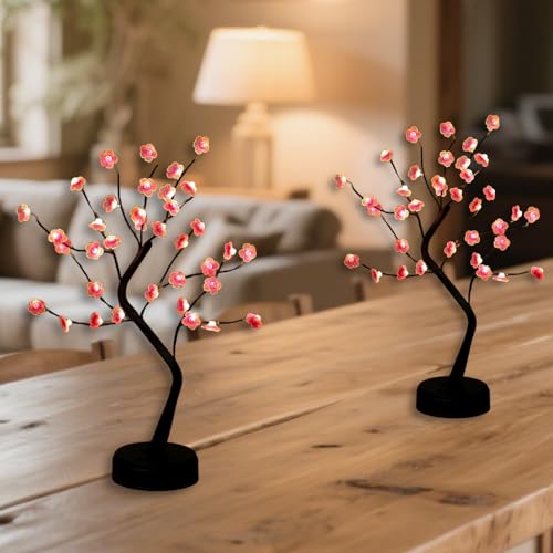 Nakolulu 18in Cherry Blossom Tree Light (4 Pack) USB/Battery Powered – 36 LEDs