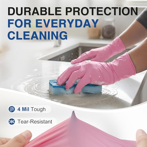 Schneider Nitrile Exam Gloves Medium 1000 Pairs Powder & Latex Free Pink