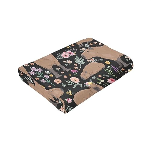 Capybara Blanket Capybara Gifts Animal Lover Capybara Plush Birthday Decoration for Girls Boys Kids Blanket for Bedroom Couch Sofa Bedroom Camping Travel Women Men, 40"x50"