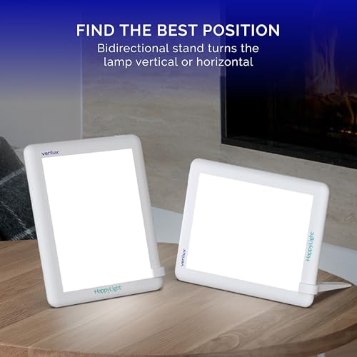 UV-Free Light Therapy Lamp 10,000 Lux Full Spectrum LED Wake Up Light
