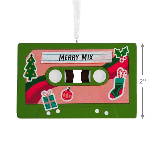 Merry Mixtape Hallmark Christmas Ornament - Retro Cassette Tape Keepsake