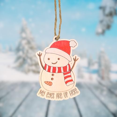 Funny Snowman Ornaments (2Pcs) Hilarious Christmas Tree Decoration