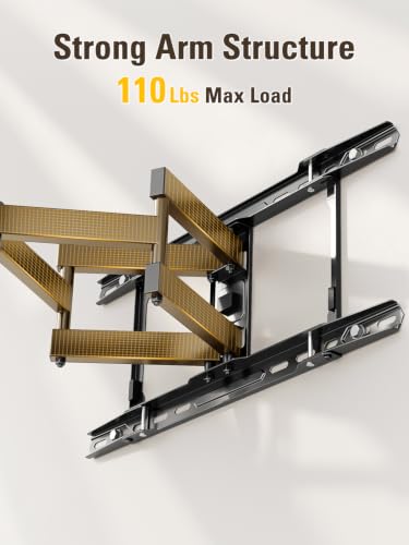 Full Motion TV Wall Mount for 42-84 Inch TVs - 24 Inch Studs, Tilt & Swivel