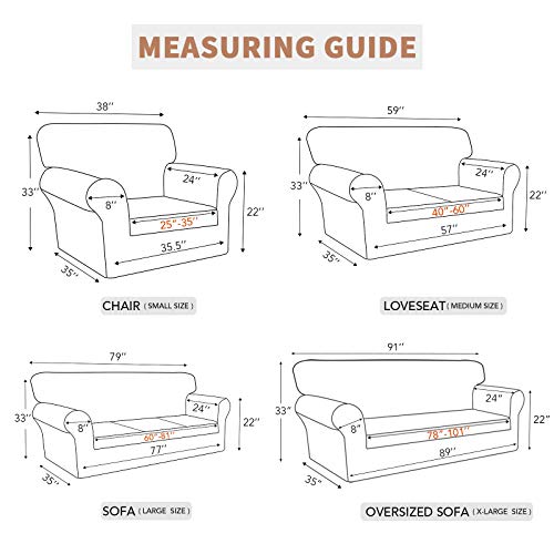 Waterproof Couch Cover for 3 Cushion Oversized Sofa - Dark Gray