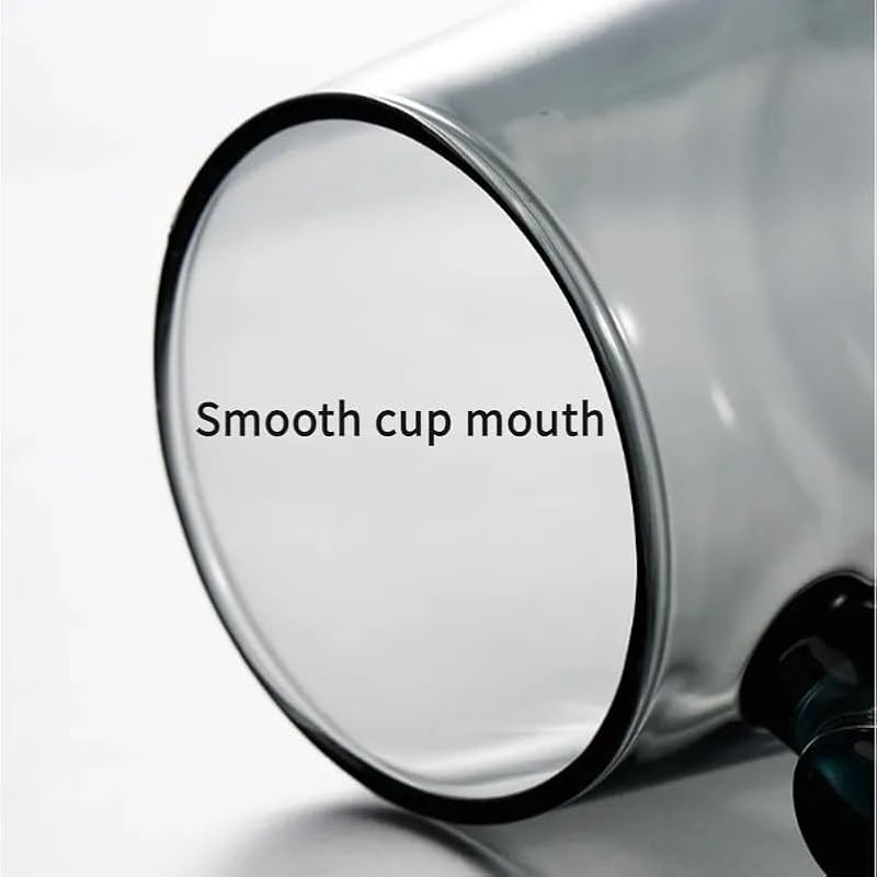Glass Tea Cup with Infuser and Lid - 17oz Borosilicate Hand-Blown Mug for Loose Leaf Tea