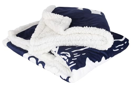 Michigan Shield Sherpa Blanket - Cozy 50x60 Throw for Home & Michigan Pride