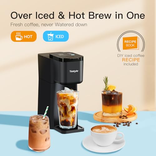Mini Single Serve Coffee Maker for K-Cup & Grounds - Classic Black