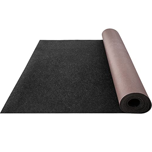 Black Marine Carpet 6ft x 18ft Waterproof Indoor Outdoor Rug Roll - Boat, Patio, Deck, Porch Variation