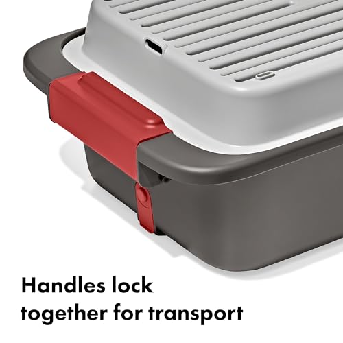 OXO Outdoor Camping Wash, Dry & Stow System - 4-Piece Kitchen Gear Set