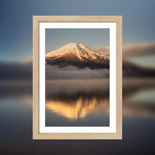 Natural Oak 20x28 Poster Frame with Mat - 3 Pack, Horizontal or Vertical Wall Mount