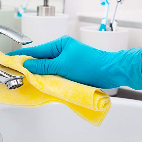 Nitrile Exam Gloves Large Blue Powder-Free Latex-Free Medical Gloves - Case of 1,000