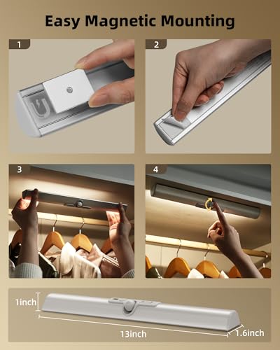 EZVALO 13-Inch Rechargeable Motion Sensor Closet Light - Variation 2