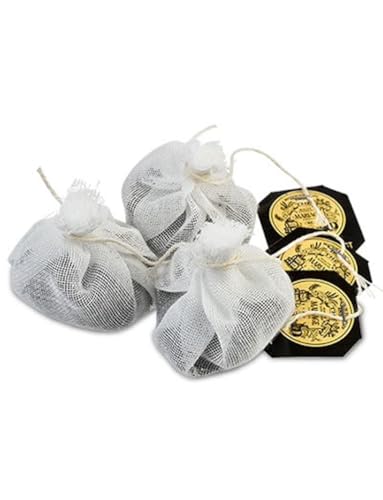 French Breakfast Tea Box of 30 Muslin Tea Sachets - Rich Black Tea Blend