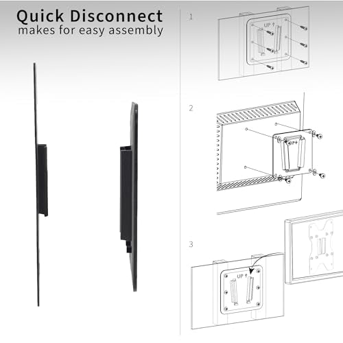 VIVO RV Large TV Wall Mount for Screens up to 55 Inches – Single Wall Plate, Anti-Rust, Easy Install