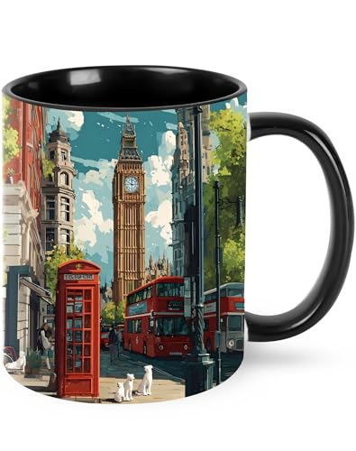 Jumou Silver 11oz Coffee Mug - Cute Funny Ceramic Cup for Women & Men
